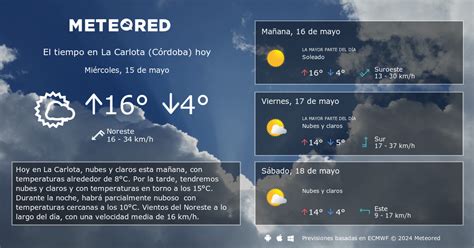 tiempo la carlota cordoba|El tiempo en La Carlota